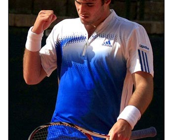 Uno dei giocatori del Torneo Internazionale di Tennis Future 2008