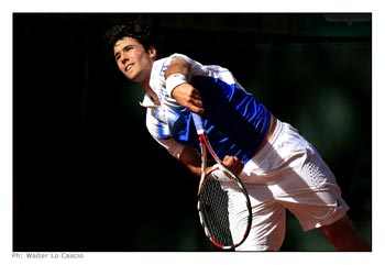 Uno dei giocatori del Torneo Internazionale di Tennis Future 2008