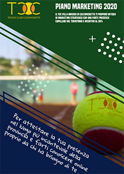 Il piano marketing del Tennis Club di Villa Amedeo di Caltanissetta