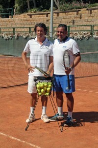 Scuola di Tennis Caltanissetta - Il Responsabile Tecnico Prof. Giuseppe Cobisi ed il Direttore Tecnico Sergio Rizzo