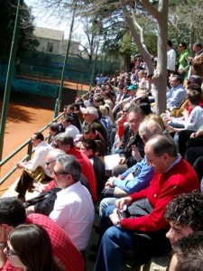 Il pubblico in tribuna al Torneo Internazionale di Tennis Future 2005