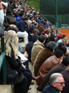 Il pubblico presente durante il Torneo Internazionale di Tennis Italy 1 2003