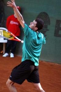 Uno dei giocatori alla semifinale del Torneo Internazionale di Tennis Future 2008
