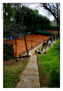 La struttura del Tennis Club Caltanissetta - Vista dei campetti di tennis