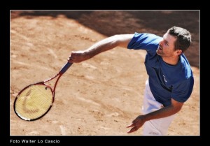 Galvani, tennista in gara al Torneo Internazionale Challenger 2011 a Caltanissetta