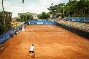 Giocatori durante il Torneo Internazionale di Tennis Challenger 2015 a Caltanissetta